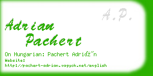 adrian pachert business card